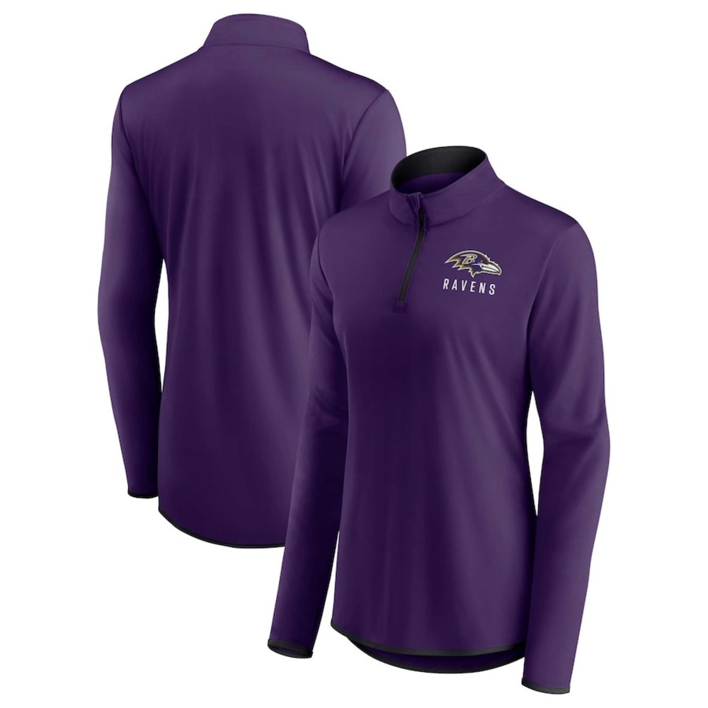 Baltimore Ravens Fanatics Branded Women's Worth the Drive Quarter-Zip Top